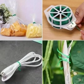 NM Store® 50 Metre Kendiliğinden Kesici Bıçaklı Bitki Saksı Kablo Sabitleme Teli