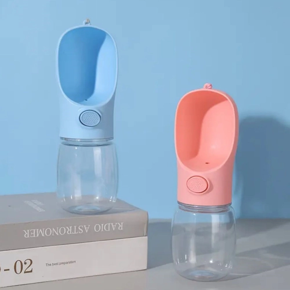 NM Store® Taşınabilir Butonlu 350 ml Evcil Hayvan Suluğu