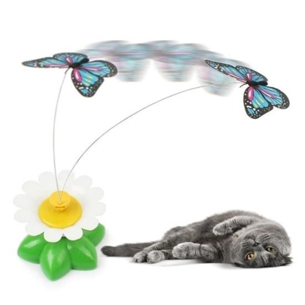 NM Store® Hareketli Dönen Kelebek - Kedi Oyuncağı ( Pille Çalışır)