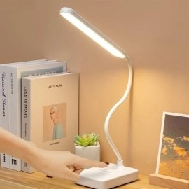 NM Store® İnce Uzun USBli Dokunmatik 3 Kademeli 360 Derece Özel Göz Korumalı led Lityum Masa Lambası