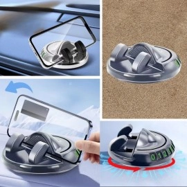 NM Store® Numaratörlü Güçlü Yapışkanlı 360 Derece Dönebilen Su Geçirmez Araç İçi Telefon Tutucu Plastik Aparat
