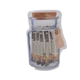 NM Store® Kavanoz Görünümlü Kilitli Poşet Çıtçıtlı ve Pratik Torba 4 Adet