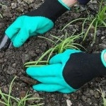 NM Store® Toprak Kazma Ekme Çapalama İçin Korumalı Bahçe Bahçivan Eldiveni