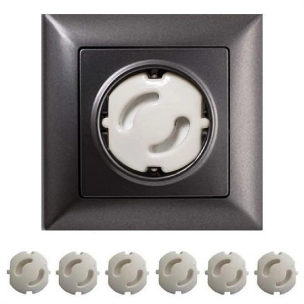 NM Store® Bebek Çocuk Priz Koruma Kapağı (6 Adet) Çocuk Güvenliği, Priz Muhafazası, Priz Kapatıcı