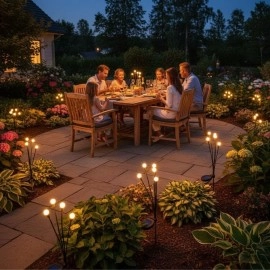 2’li Solar LED Bahçe Lambası Güneş Enerjili Plastik Top Dış Mekan Aydınlatma