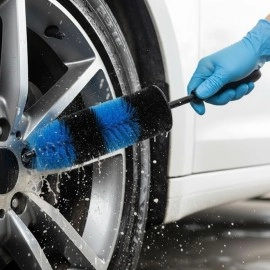 Ergonomik Saplı Jant ve Lastik Temizleme Fırçası –..