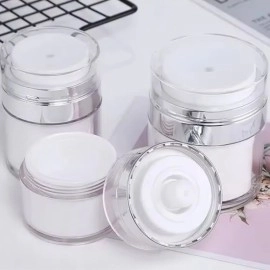 NM Store® Hava Pompalı Doldurulabilir Vakumlu Krem,Fondoten Sıvı Kozmetik Ürün Şişesi