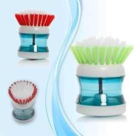 NM Store® Deterjan Hazneli Kolay Bulaşık Yıkama Fırçası Bulaşık Sünger