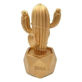 NM Store® Led Işıklı Sevimli Kaktüs Dekoratif Masa Lambası Mini Biblo Gece Lambası-GOLD