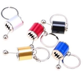 NM Store® Hareketli Araba Vites Anahtarlık Altı Hız Manuel Vites Dişli Shifter Topuzu Metal Anahtarlık