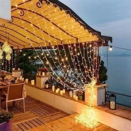 NM Store® 2x2 Metre 320 Led 8 Fonskiyonlu Dekoratif Led Günışığı Perde