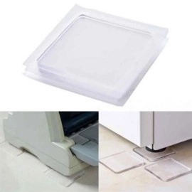 NM Store® 4 Adet Silikon Şeffaf Koltuk Mobilya Masa Beyaz Eşya Yazıcı Koruyucu Kaydırmaz  Dayanıklı Pe