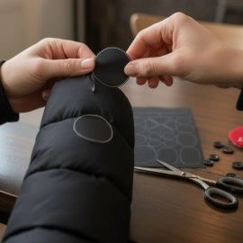 Siyah Yapışkanlı Yama Bantları – Delik Kapatma, Yırtık ve Aşınma İçin Güçlü Tamir Bandı