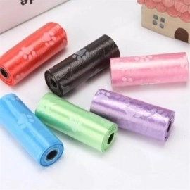 NM Store® 4lü Evcil Hayvanlar Için Pati Desenli Kedi Köpek Kaka Poşeti Torbası