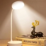 NM Store® Yuvarlak USBli Dokunmatik 3 Kademeli 360 Derece  Özel Göz Korumalı Led Lityum Masa Lambası