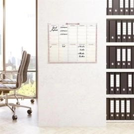 NM Store® Şeffaf Kendiliğinden Yapışkanlı Kalemli Haftalık Planlayıcı 40cm-50cm