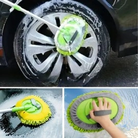 NM Store® Yedek Mikrofiber Bezli Oto Yıkama Mop Seti