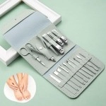 NM Store® Kendiliğininden Çantalı Seyahat Tipi 16 Parça Manikür Pedikür Seti