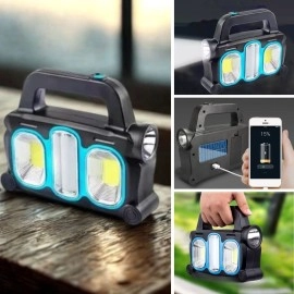 NM Store®  Hurry Bolt Güneş Enerjili Taşınabilir Çalışma Lambası – Powerbank Özellikli