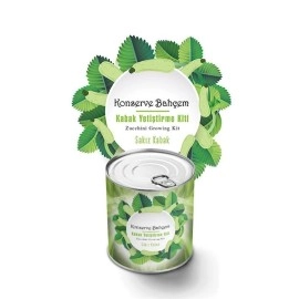 NM Store® Konserve Bahçem Evde Konservede Sakız Kabak Yetiştirme Kiti