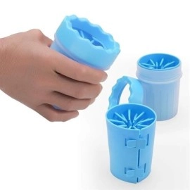 NM Store® Silikon Jel Fırçalı Kedi Köpek Pati Ayak Yıkama Temizleme Kovası (Küçük)