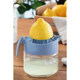 NM Store® 300ml Cam Hazneli Pratik Limon Narenciye Sıkacağı KC-405
