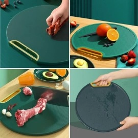 NM Store® Mutfak Sebze,Meyve,Et,Balık,Ekmek Doğrama Kesme Tahtası Standlı Kesim Panosu