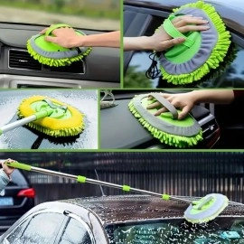 NM Store® Yedek Mikrofiber Bezli Oto Yıkama Mop Seti