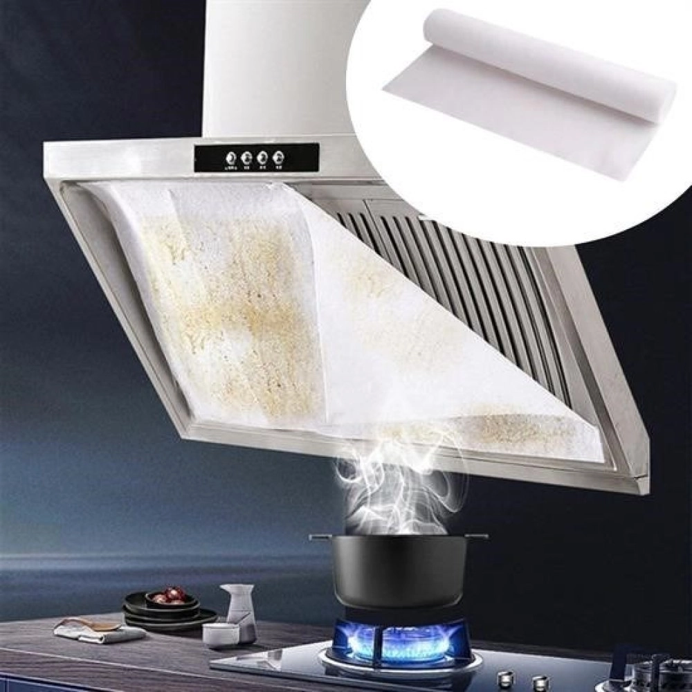 NM Store® 2li Yağ Emici Duman Önleyici Pratik Mutfak Davlumbaz Koruyucu Dayanıklı Yedek Filtre 45x90cm