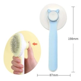 NM Store® Basmalı Kedi Köpek Tüy Toparlayıcı Masaj Etkili Pet Fırçası