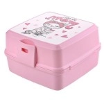 NM Store® Kendiliğinden Kaşık Çatallı Beslenme Kutusu 4 Bölmeli Çocuk Beslenme Kabı Saklama Kutusu