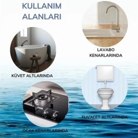 NM Store® Gri Su Sızdırmaz  Banyo Mutfak Lavabo Küvet İzolasyon Şerit Bant