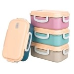 NM Store® 2 Bölmeli 150-300 Ml Paslanmaz Çelik Yemek Kabı Beslenme Kabı Yiyecek Saklama Kabı