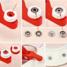 NM Store® Plastik Çıt Çıt Pensi–Kıyafet, Bebek Önlüğü, Gömlek ve Tekstil Ürünleri İçin Çıtçıt Takma Aleti