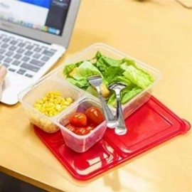 NM Store® 3 Bölmeli Sefer Tası Pratik Kolay Gıda Diyet Saklama Erzak Kabı