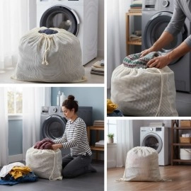 NM Store® Battal Boy 120x150 cm Mont ve perde Yıkama Filesi–Extra Büyük, Dayanıklı, Nefes Alabilir Çamaşır Koruma Torbası