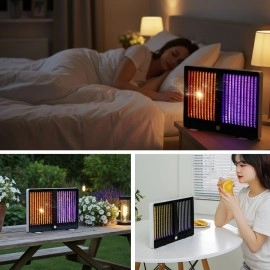 NM Store® Sivrisinek Öldürücü Lamba Şarjlı Sivrisinek Kovucu Sessiz ve Güçlü Sivrisinek Tuzağı UV Işıklı Sinek Kıran WD023