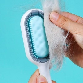 NM Store® Evcil Hayvanlar İçin Çift Taraflı Pet Fırçası Nemli Tüy Tarama Tarağı