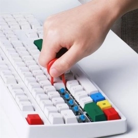 NM Store® Çok Amaçlı Kırmızı Hassas Fırça Başlıklı  Bilgisayar Laptop Temizleme Fırçası