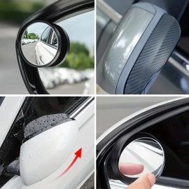 NM Store® 2 Adet Kendinden Aynalı Karbon Fiber Görünümlü Araba Yan Ayna Yağmur Koruyucuları Yağmur & Kar Kalkanı Visörler