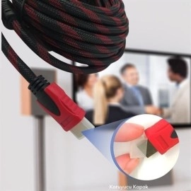 NM Store® HDMI Kablosu HDTV Bilgisayar Uydu Görüntü Ses Full HD Sargılı Görüntü Aktarma Kablosu