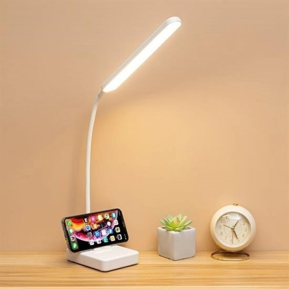 NM Store® İnce Uzun USBli Dokunmatik 3 Kademeli 360 Derece Özel Göz Korumalı led Lityum Masa Lambası