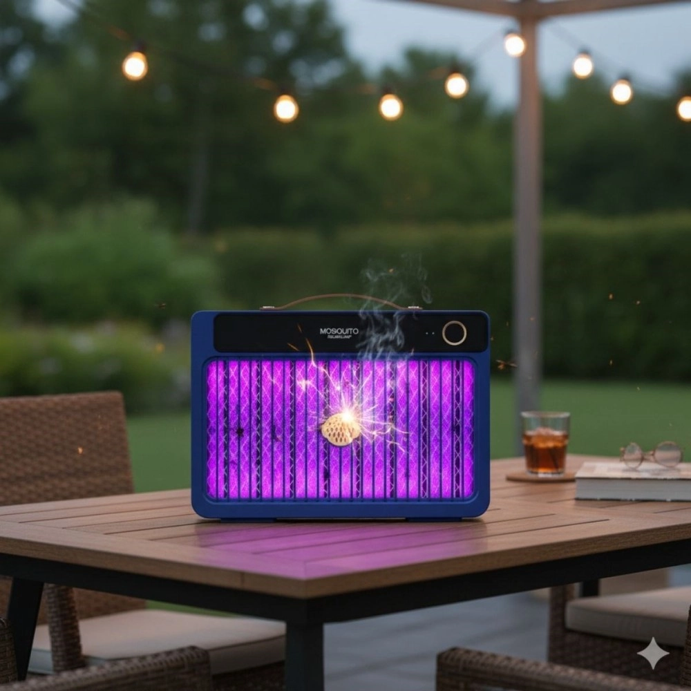 NM Store® 4000mAh Şarj Edilebilir Kablosuz 3000V Yüksek Güçlü Elektrikli Sivrisinek Öldürücü Sivrisinek Öldürme Lambası,Sinek Kıran BG-009 2000 mah