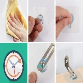 NM Store® Deprem İçin Ultra Dayanıklı Çivisiz Duvarı Delmeden Ayarlanabilir Eşya Sabitleyici Aparat