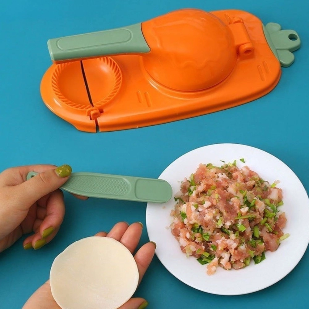 NM Store® Havuç Tasarımlı Şık  Pratik  Börek Mantı Hamuru Presleme  Börek Yapma Kalıbı