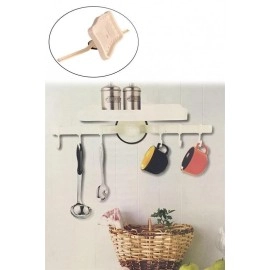 NM Store® Askılı Raf Çok Fonksiyonlu Mutfak Banyo Tuvalet Tutacak ve Raf