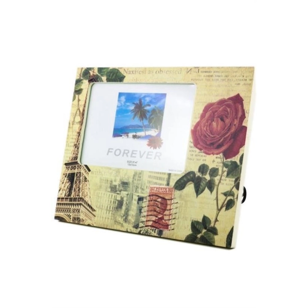 NM Store® Decotown Dekoratif Desenli Çerçeve Gül Motifli Fotoğraf Çerçevesi