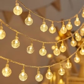 Mini Boncuk Detaylı 3.5 Metre USB LED Işık – 20 LED’li Dekoratif Ortam Aydınlatması