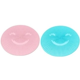 NM Store® Silikon Fırçalı Banyo Masaj Matı ve  Ayaklar için Topuk Masaj Paspası