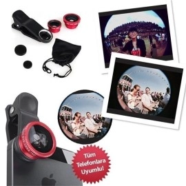 NM Store® Balık Gözü Cep Telefonu Lensi (Tüm Modellere Uyumlu)